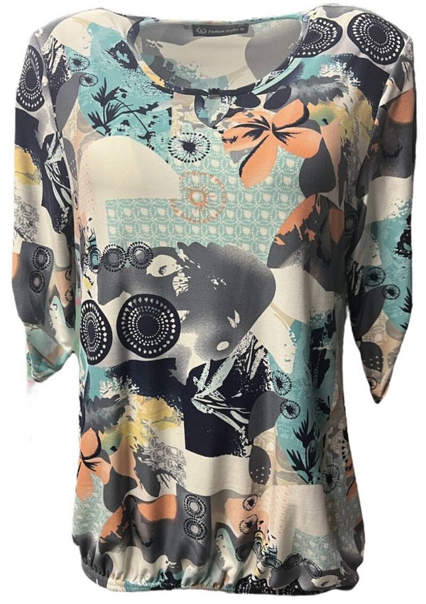 Hippe oma lange mouw