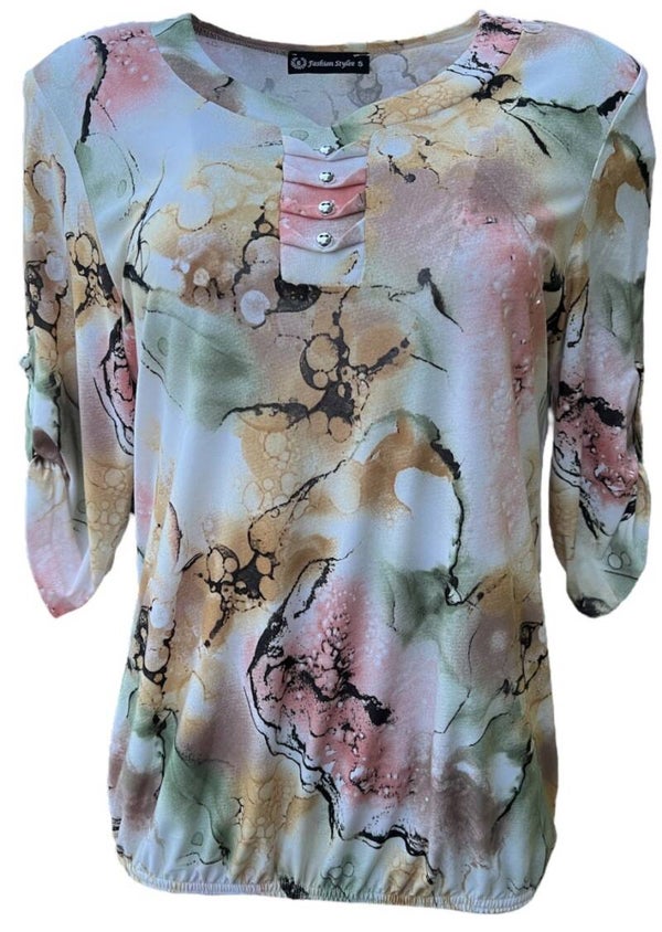 Hippe oma lange mouw