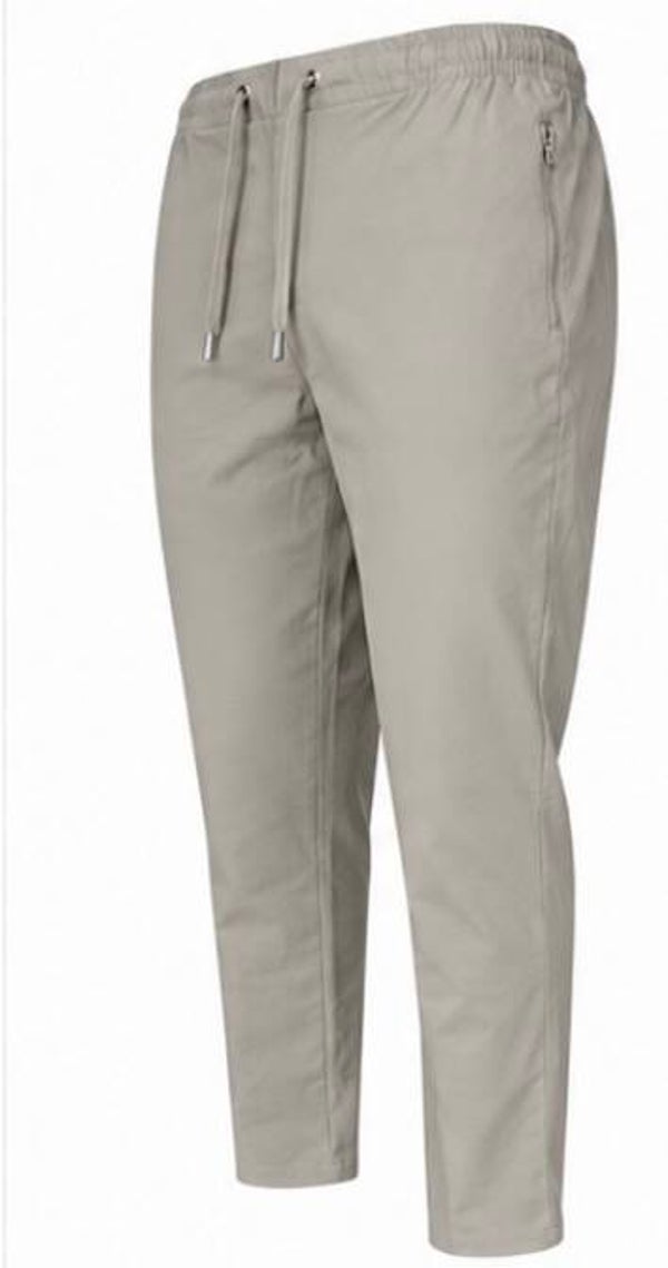 Stretch Pantalon met koordje Beige