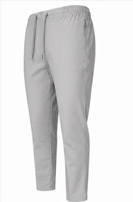 Stretch Pantalon met koordje Grijs