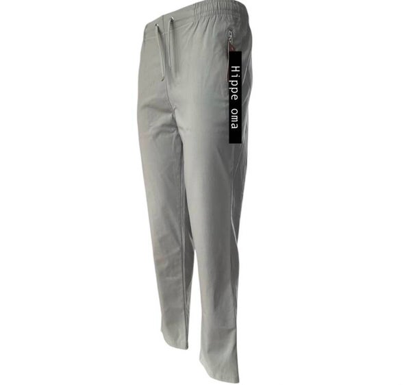 Stretch Pantalon met koordje Beige