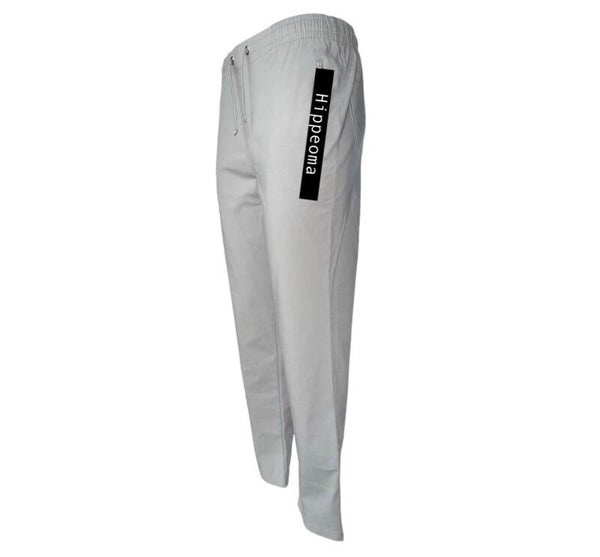Stretch Pantalon met koordje Grijs