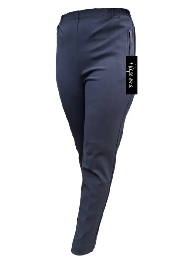 Pantalon Bi Stretch Donkergrijs
