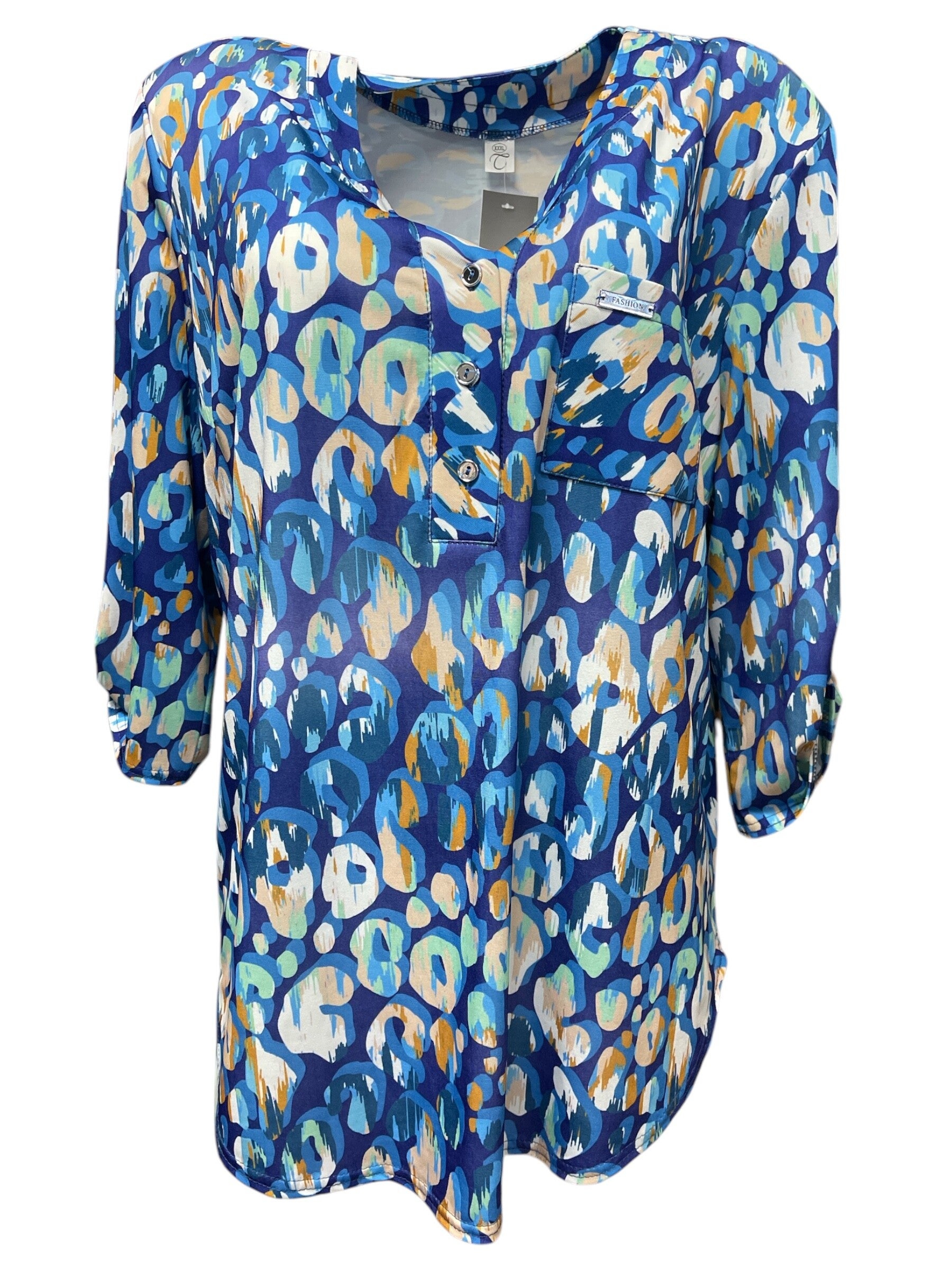 T-Shirt Hippe Oma  3/4 mouw XXXL