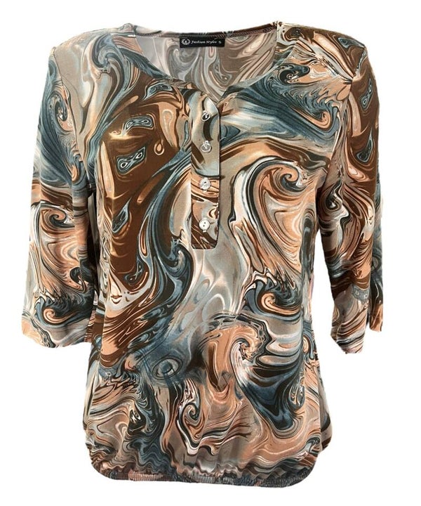 Hippe Oma shirt Lange mouwen