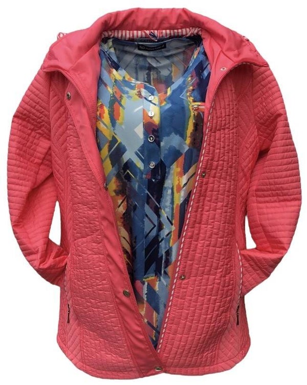 Voorjaars jas kreeft kleur