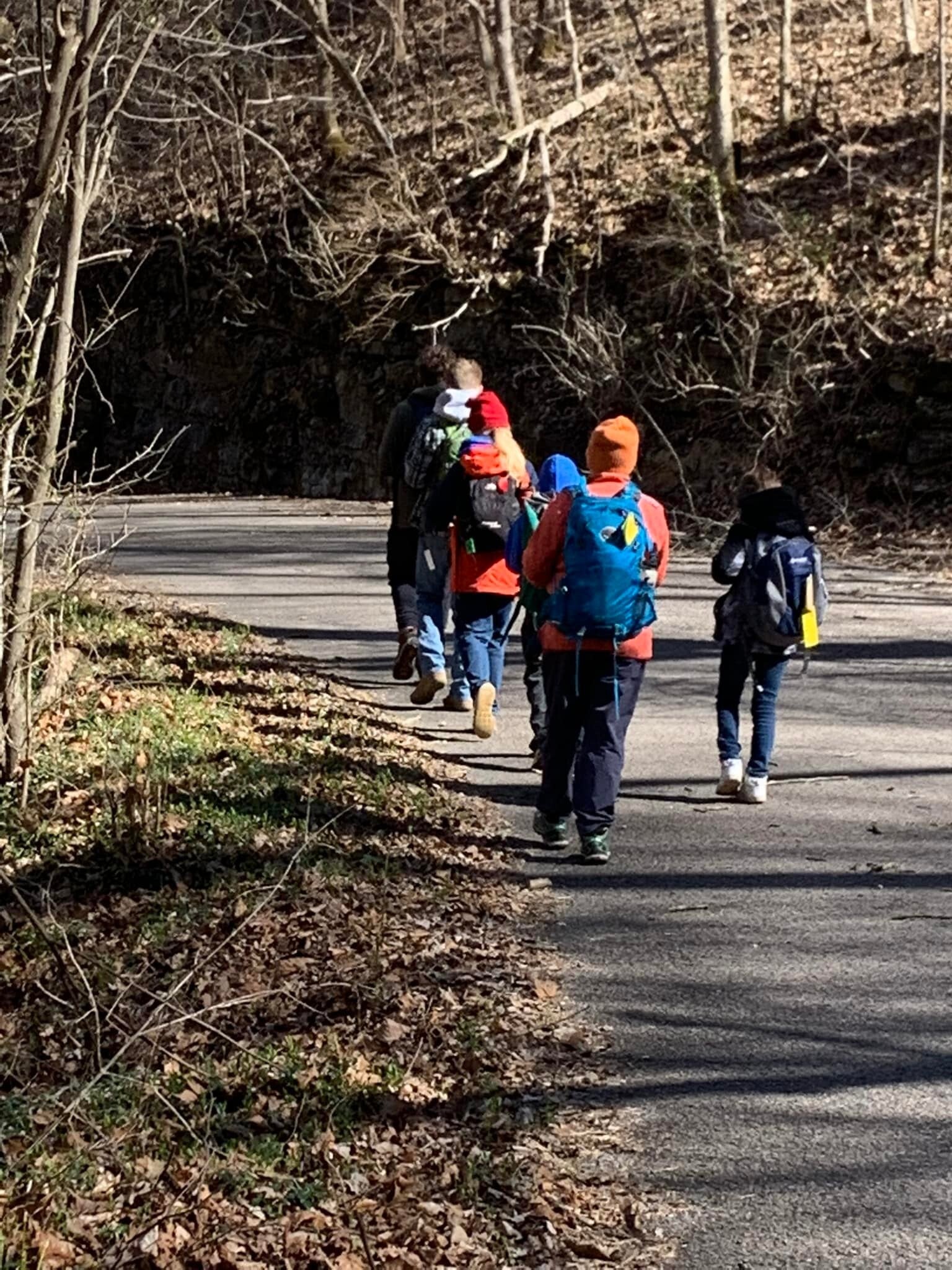 Boy Scout Troop 488 hiking at Otter Creek Outdoor Recreation Area