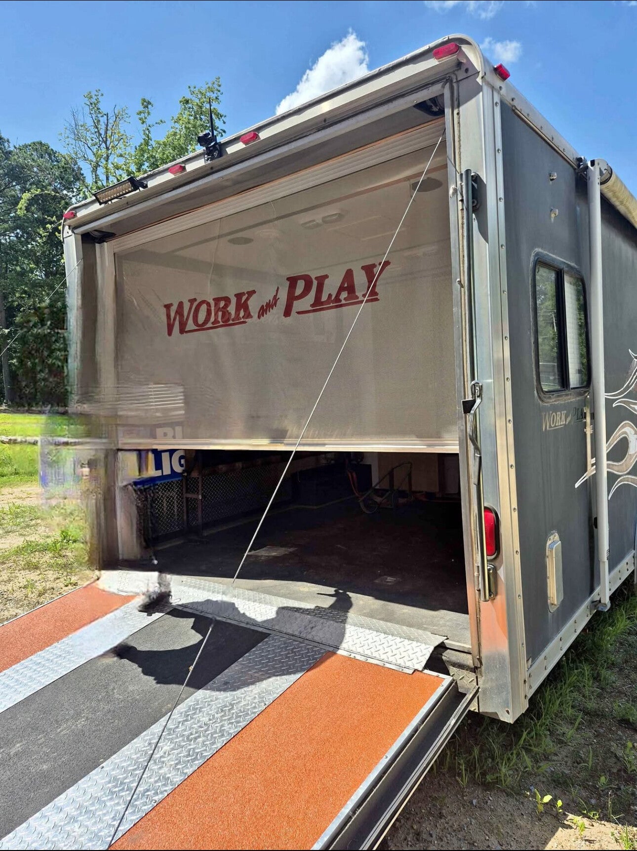 2008 Forest River toy hauler work and play!