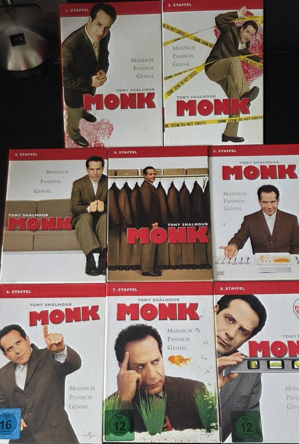 Monk  Staffel 1-8  Die Komplette Serie     O12