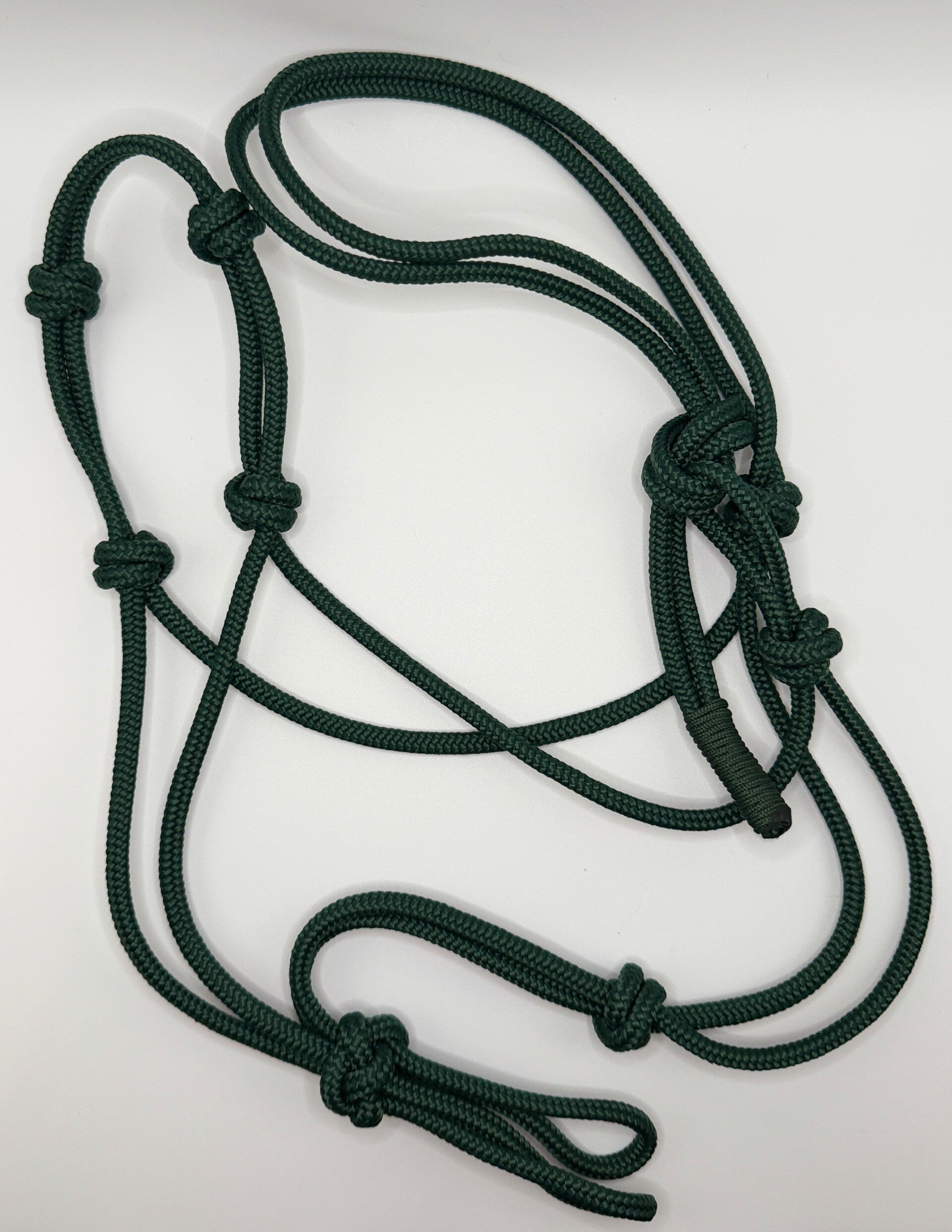 Knotenhalfter-Set PROFI EDITION - Farbe: Dark Green