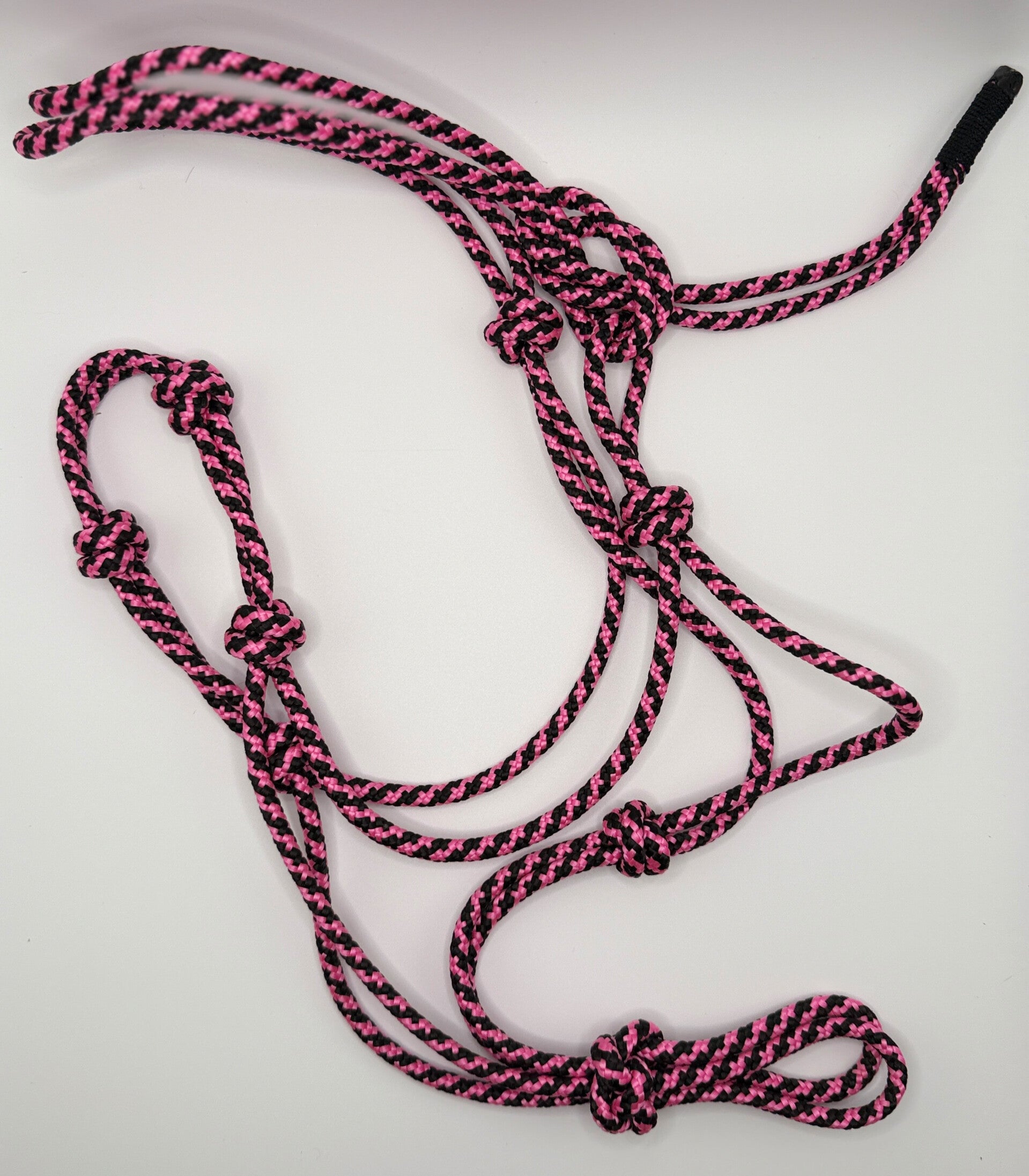 Knotenhalfter-Set PROFI EDITION - Farbe: Rosa Noche/schwarz