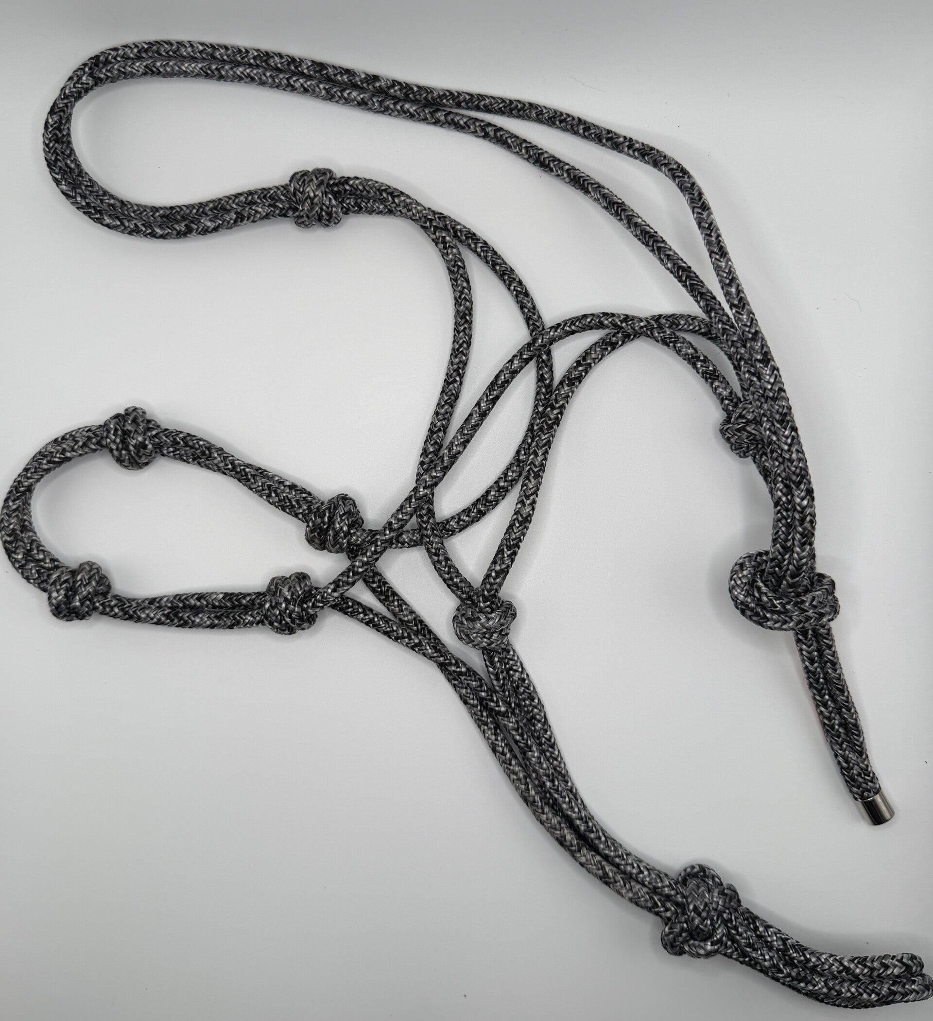 Knotenhalfter-Set PROFI EDITION - Farbe: Black and White