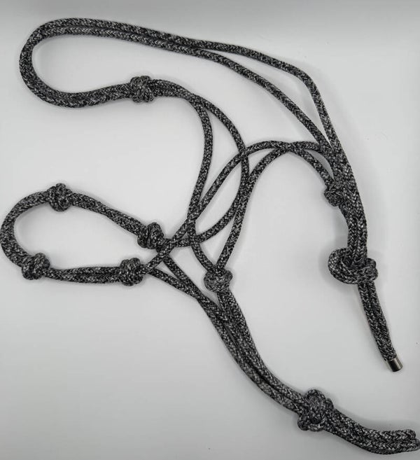 Knotenhalfter-Set PROFI EDITION - Farbe: Black and White