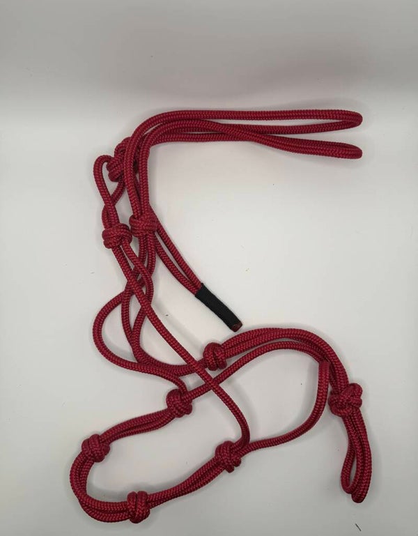 Knotenhalfter PROFI EDITION - Farbe: Himbeerrot