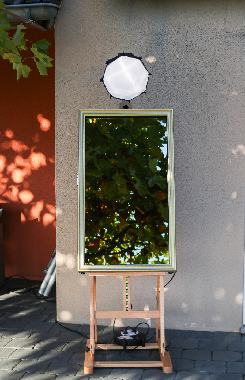 Fotospiegel, eleganter Magic Mirror Fotobox, alternative normale Fotobox