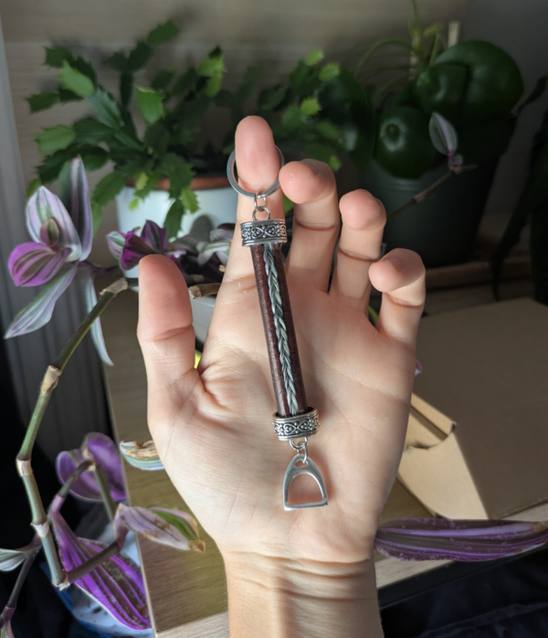 Porte-clés Cuir et Crins