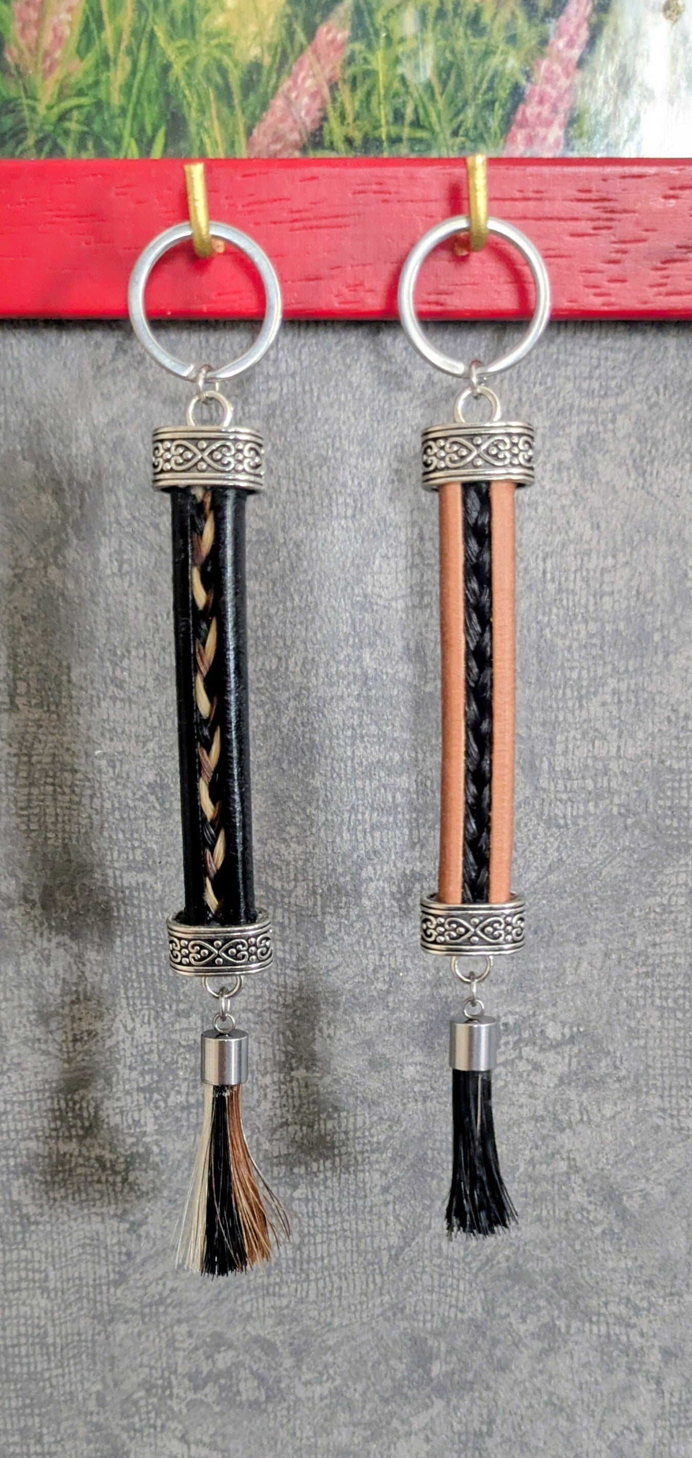 Porte-clés Cuir et Crins