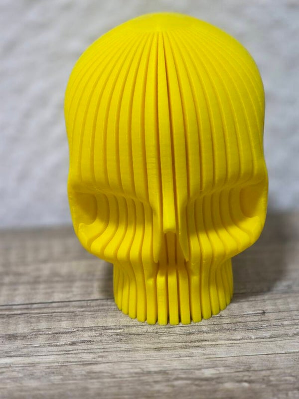 3D Druck – modernes Schädel Design – LED Teelicht Deko – Farbe nach Wunsch