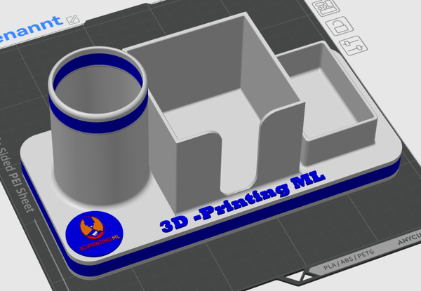 Individuell gestaltbarer 3D-Schreibtisch-Organizer