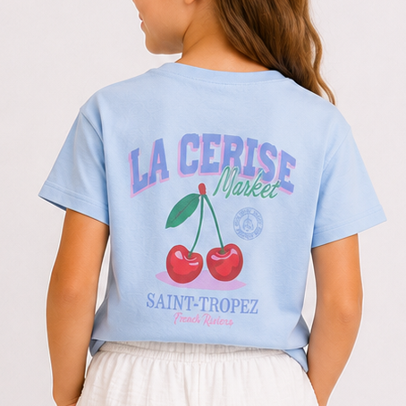 T-shirt CERISE Bleu