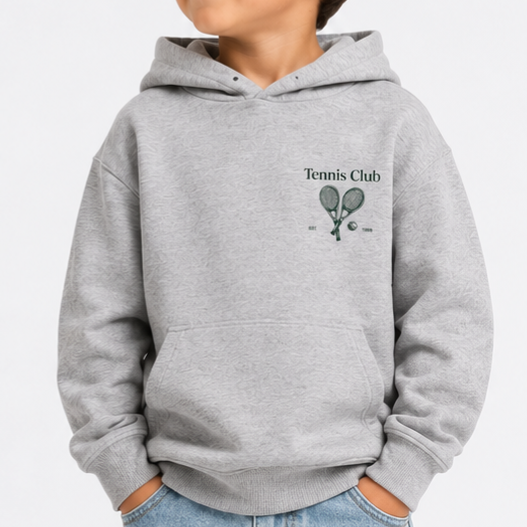 Sweat à capuche TENIS club gris
