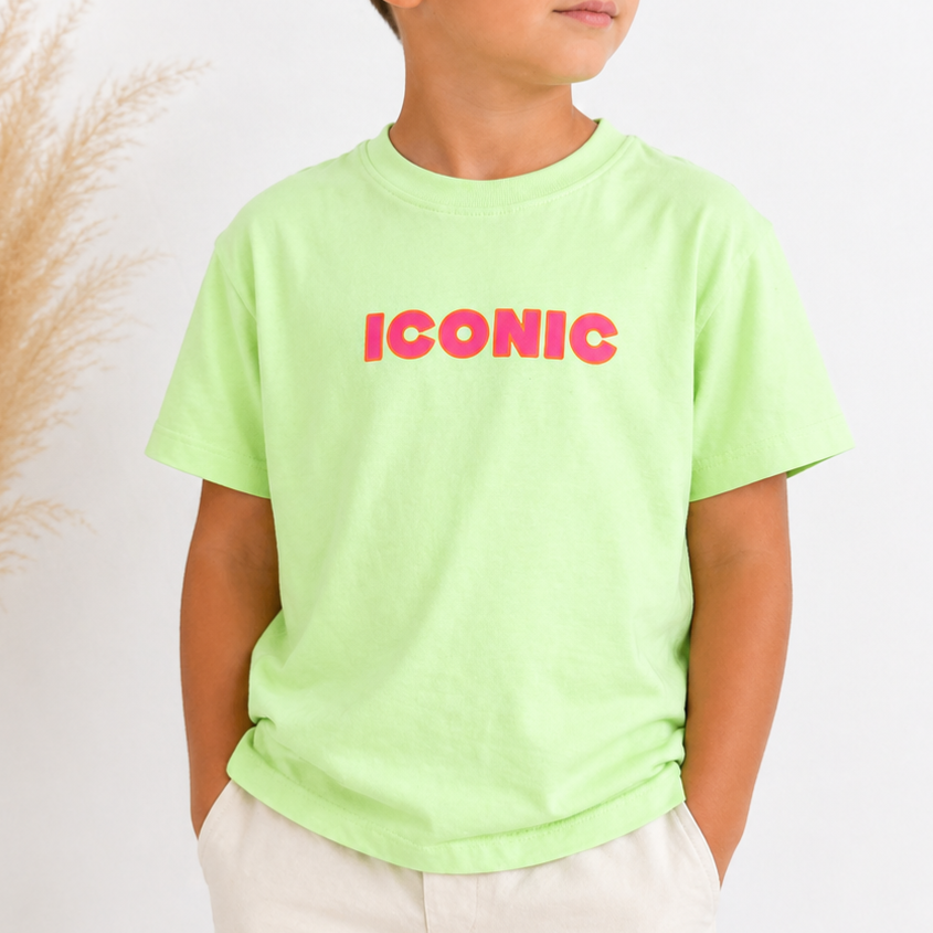 T-shirt ICONIC vert neon