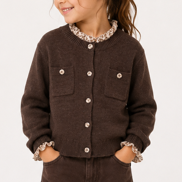 Gilet marron  2en1