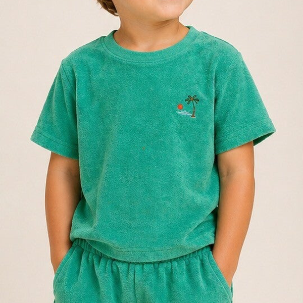 T shirt éponge vert