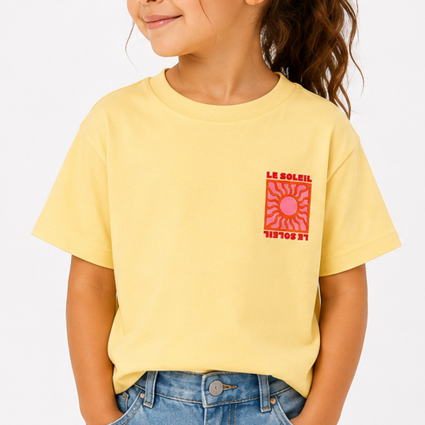 T-Shirt Soleil jaune