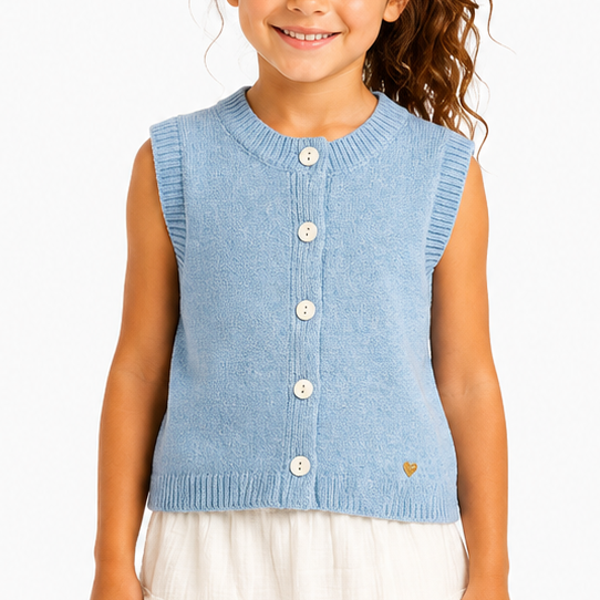 Gilet sans manche bleu