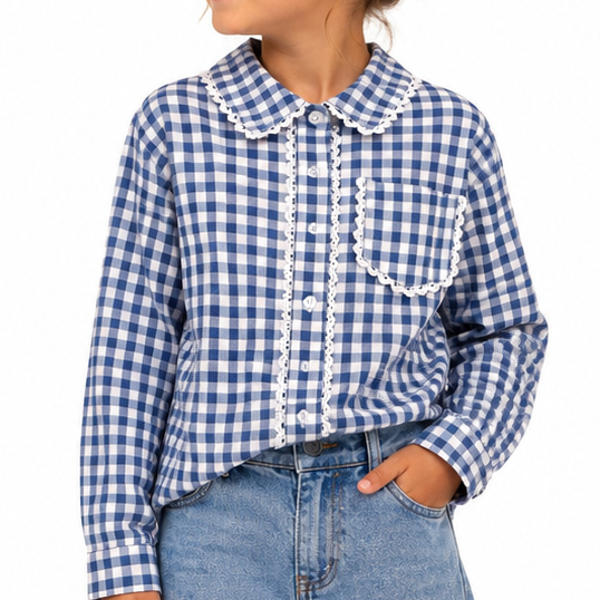 Chemise vichy bleu