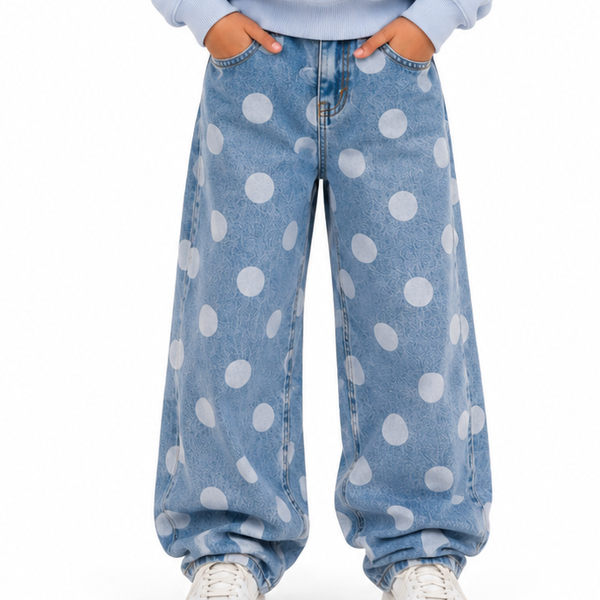 Jeans à pois