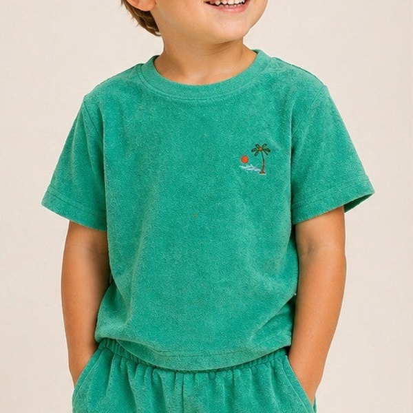 T shirt éponge vert