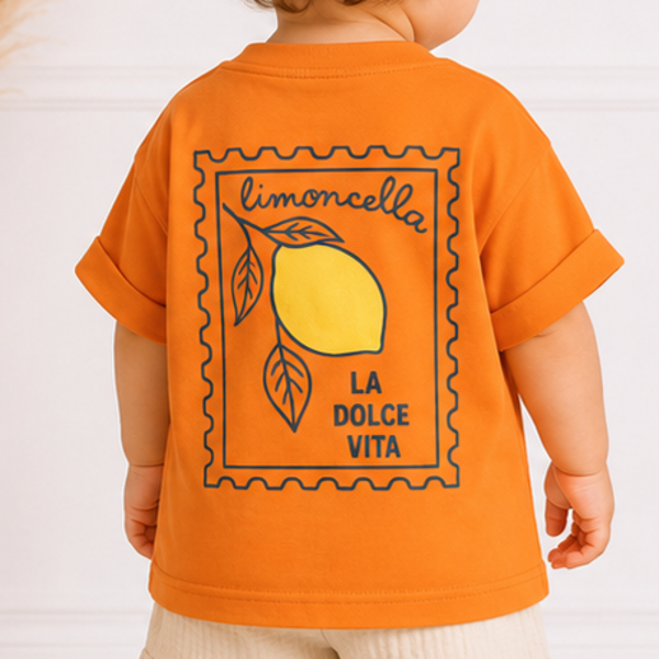 T-shirt baby Citron Orange
