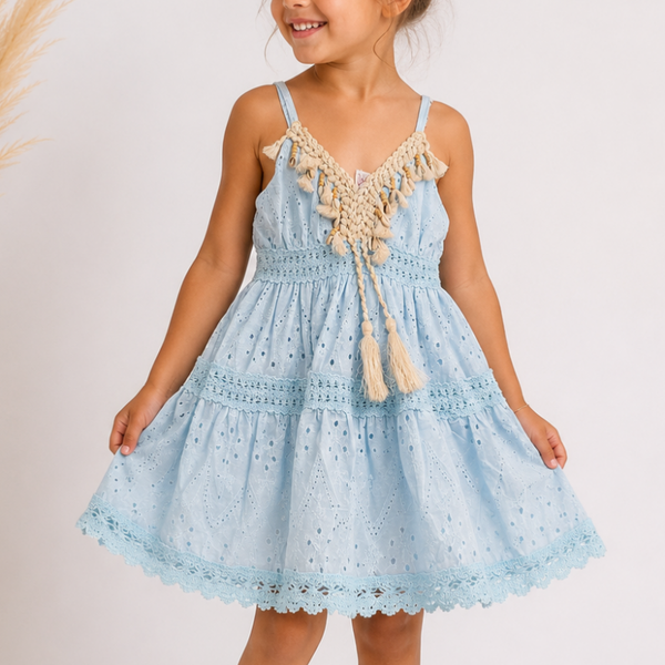 Robe bleu coquillage