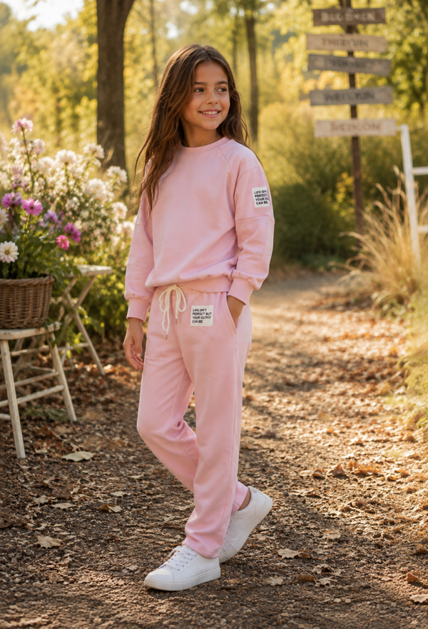 2 delig Comfy set - roze