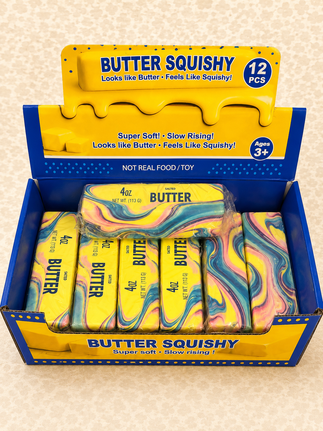 Marble Butter Squishy – Uniek, Kleurrijk & Super Zacht!