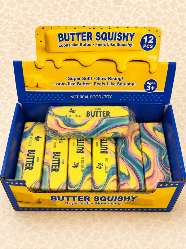 Marble Butter Squishy – Uniek, Kleurrijk & Super Zacht!