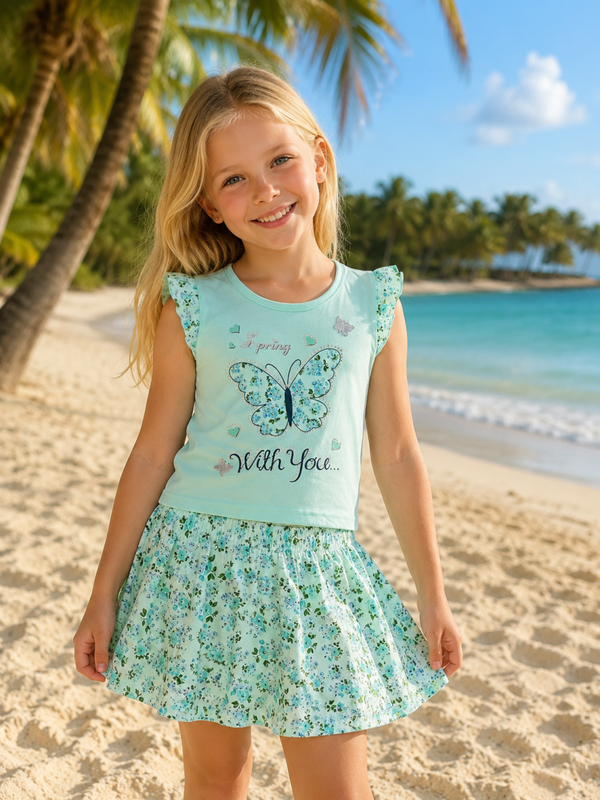 Zomerset butterfly - mintgroen