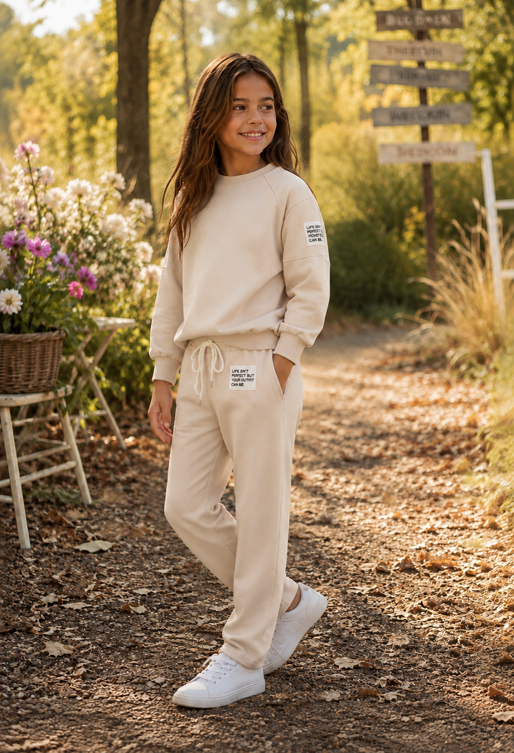 2 delig Comfy set - beige