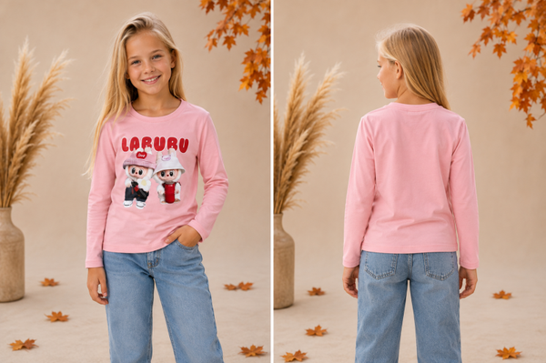 Roze Labubu longsleeve