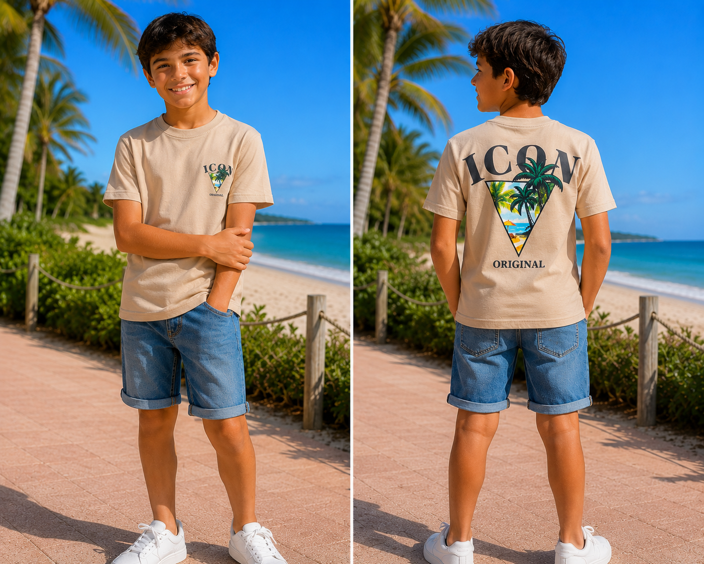 ICON Original T-Shirt – Beige🌴