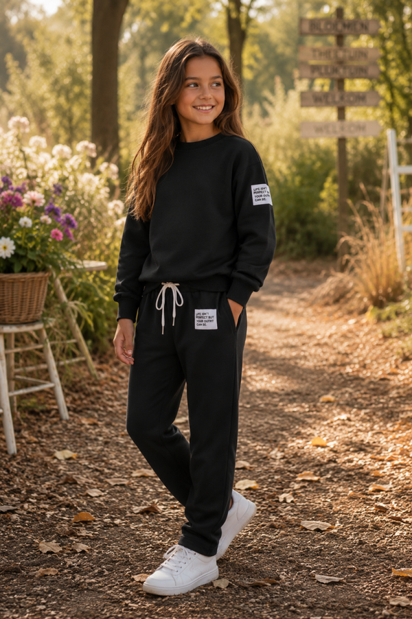 2 delig Comfy set - zwart