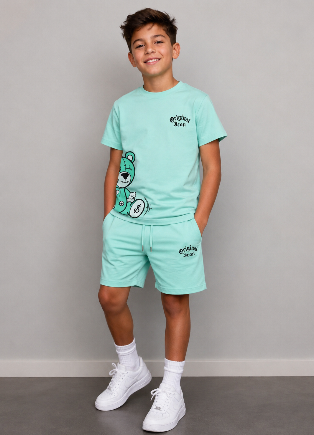 ICON Jongensset green bear