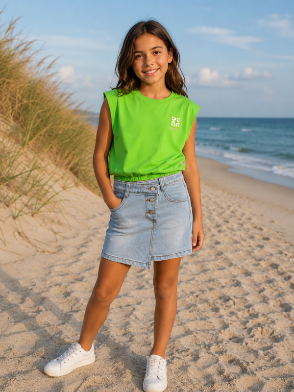 Quapi Meisjes Top – Lime Groen
