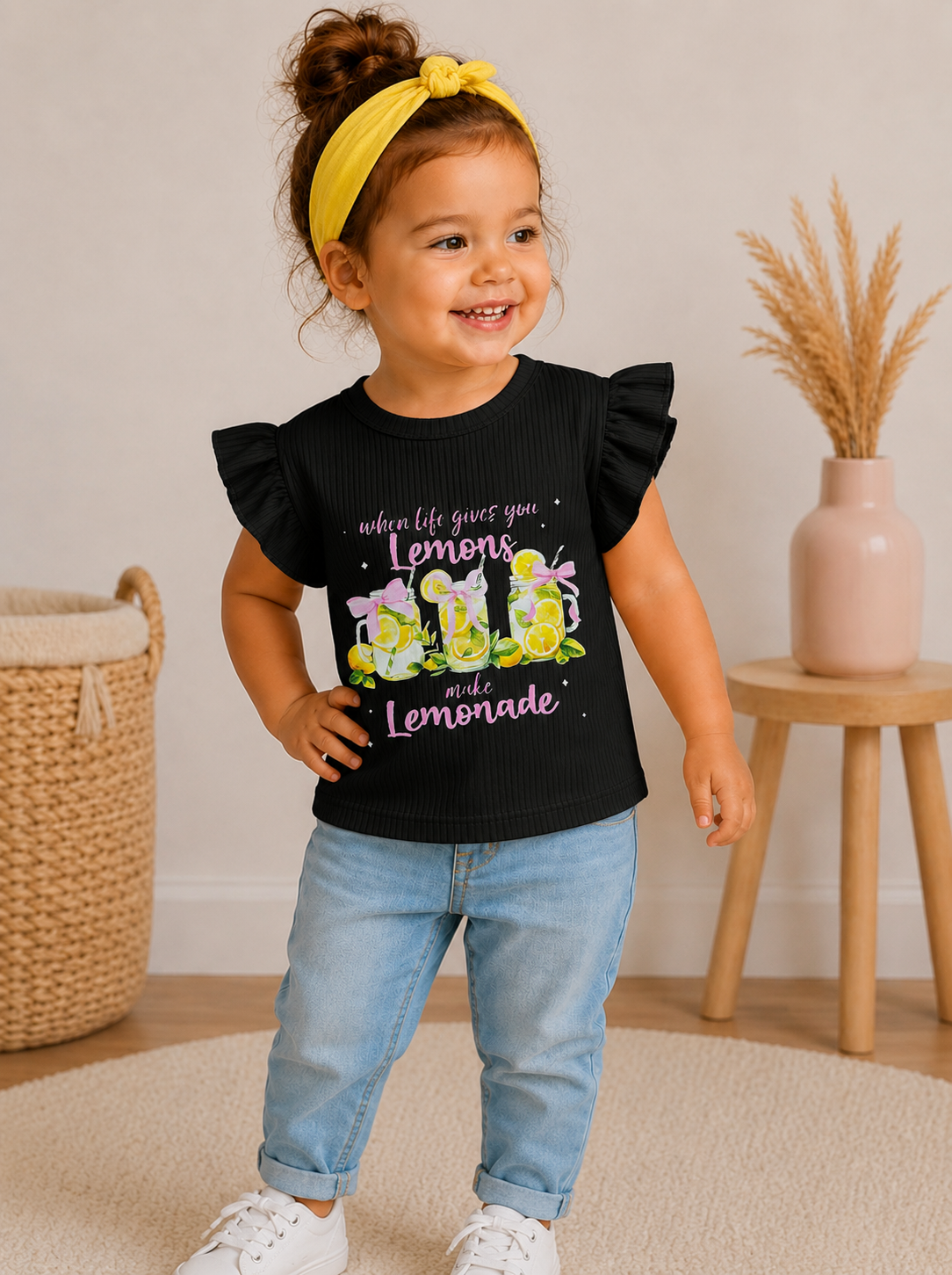 When Life Gives You Lemons – Meisjes Shirt met Ruches