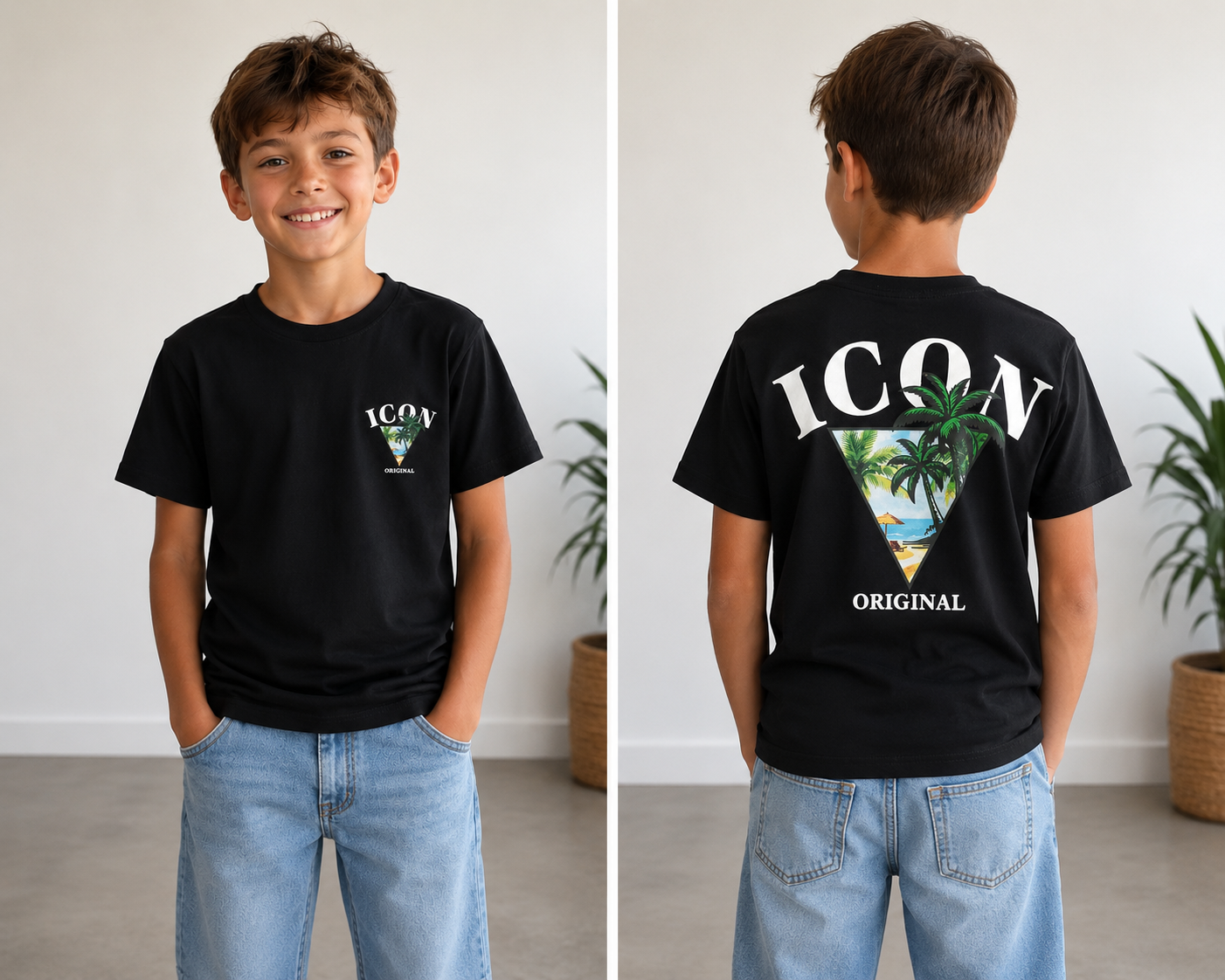 ICON Original T-Shirt – Zwart 🌴