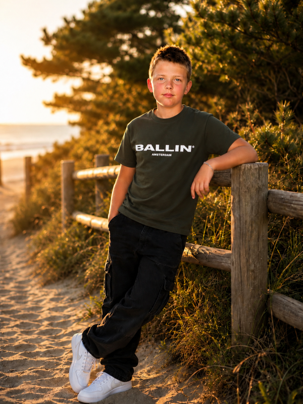 BALLIN Amsterdam T-shirt – Army green