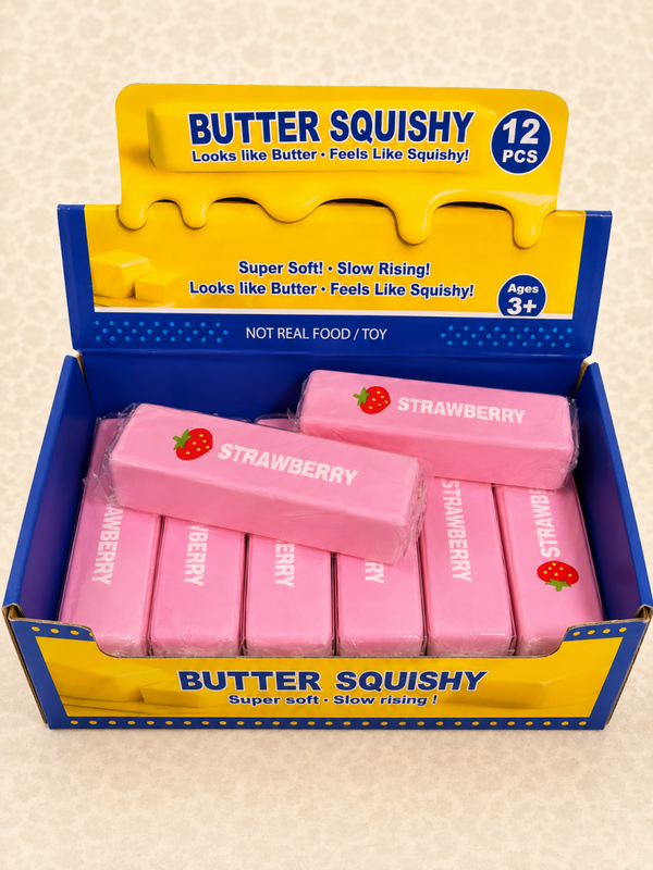 Strawberry Butter Squishy – Zoet, Zacht & Super Leuk!