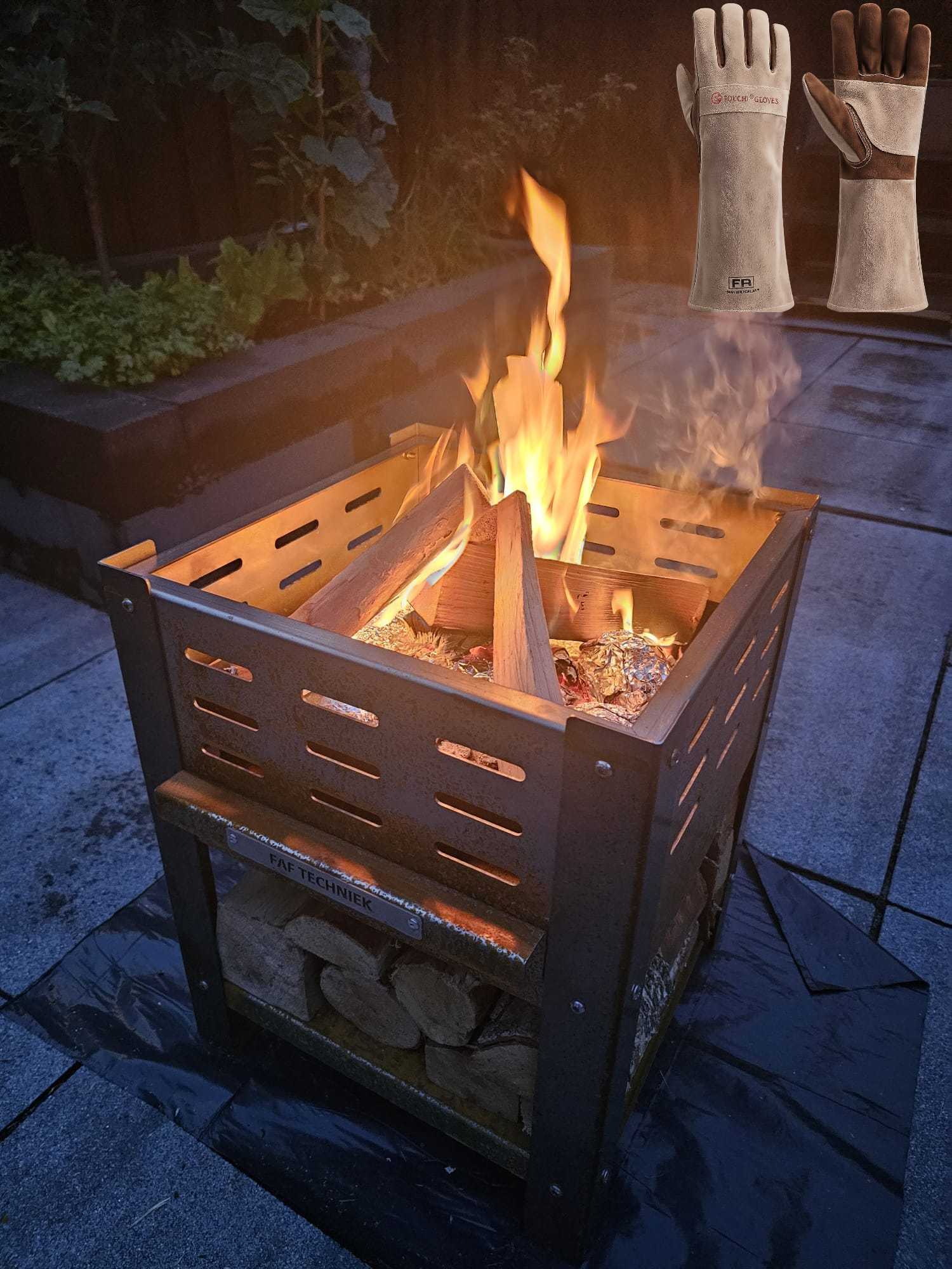 FAF Slim: De Ultieme Houtskool BBQ & Vuurkorf (🎁 Gratis BBQ-handschoenen)